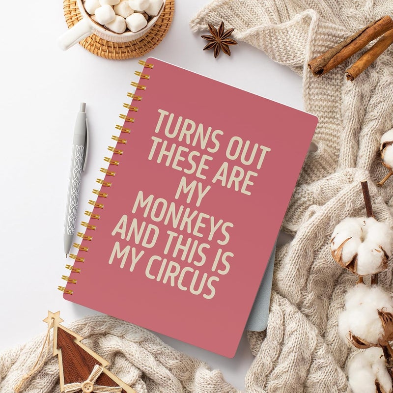 EKGJW Funny Notebooks for Work, Pink Aesthetic Journal, Funny Boss Day Gifts, Boss Gifts for Men Women, Funny Gifts for Boss, Boss Office Decor, Spiral Notebook 5.5x8.3 Inch - Image 3